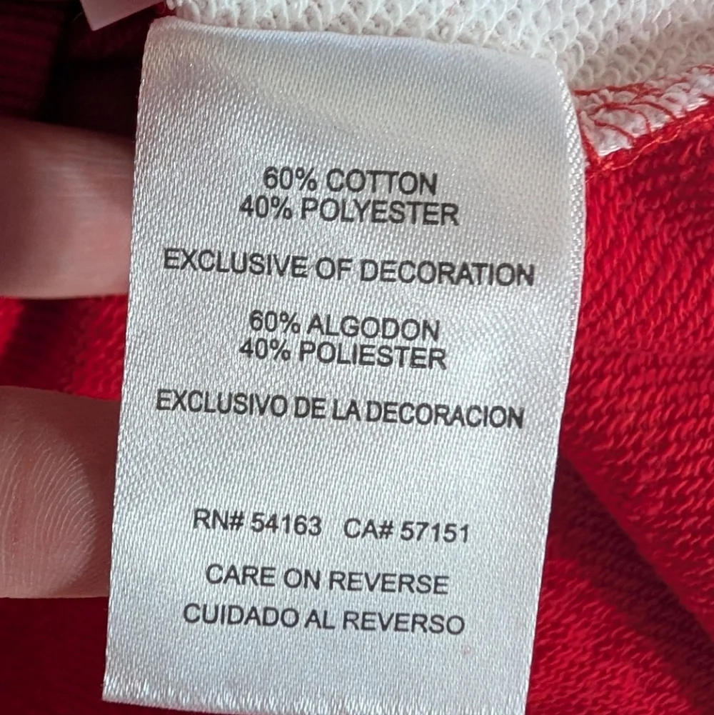 GiII4Her St. Louis Cardinals Graphic Sweatshirt XS | NWT Glittered Baseball - Picture 7 of 10